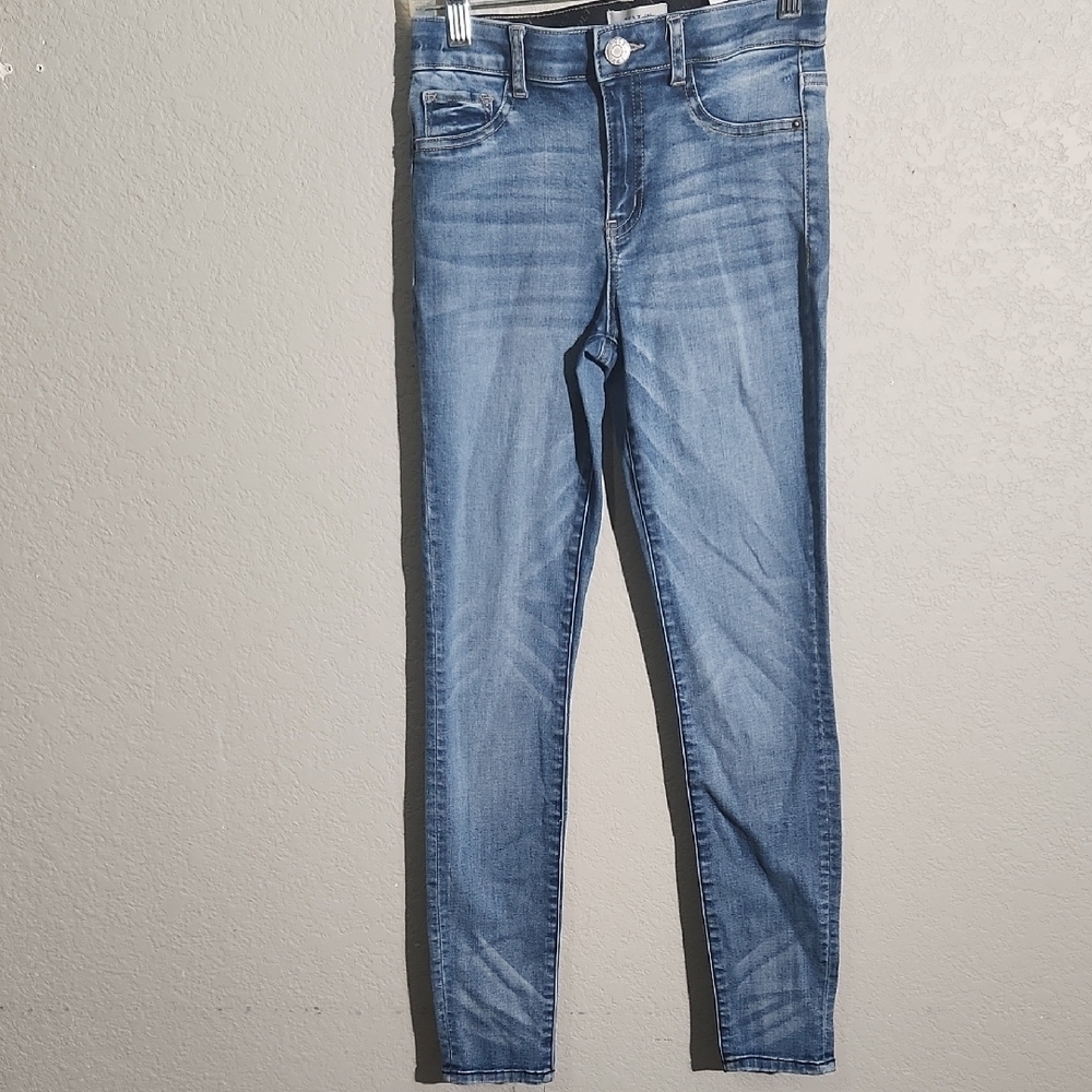 Jolt Jeans Size 3 Blue Ankle Cropped Jegging Jeans Puckering Flaw